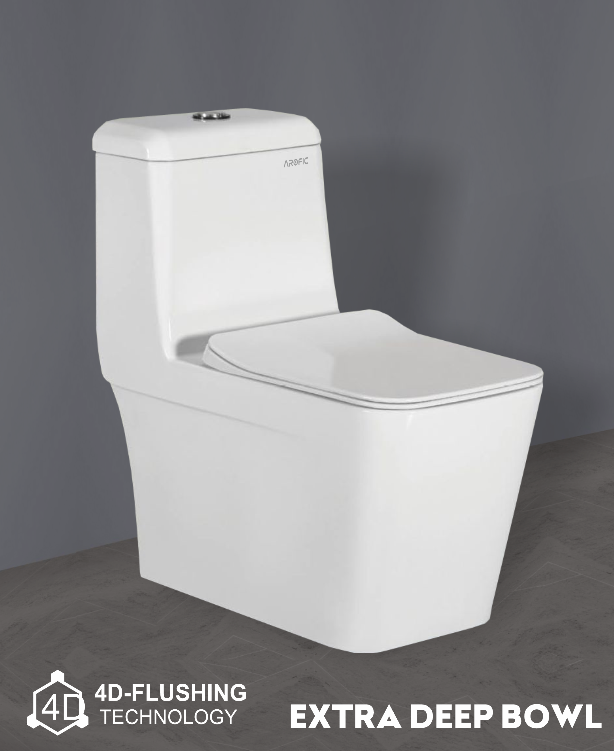 VITRA One Piece Closet – Extra Deep Bowl