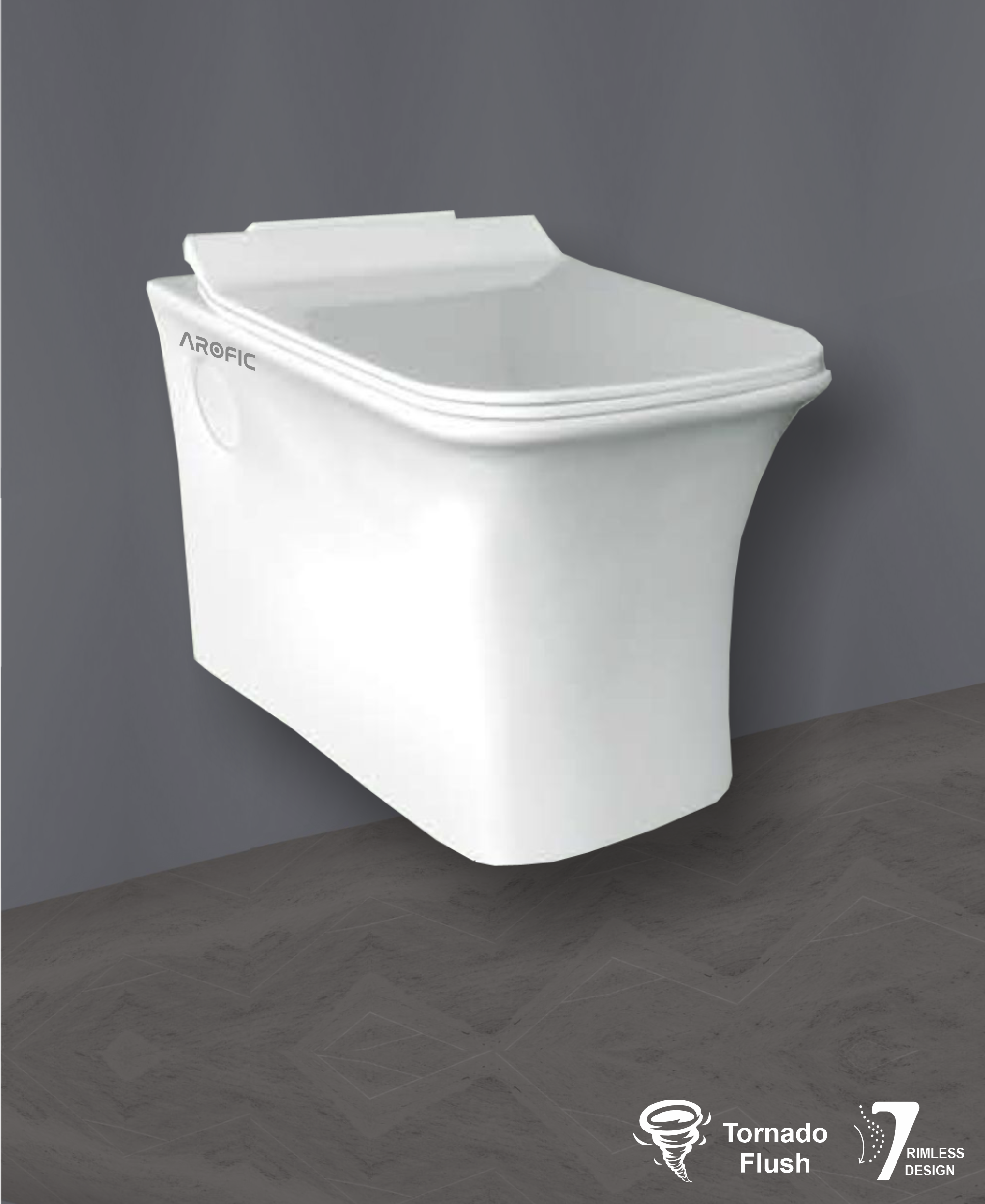 URBAN (Syphonic) Wall Hung Closet – Rimless Design