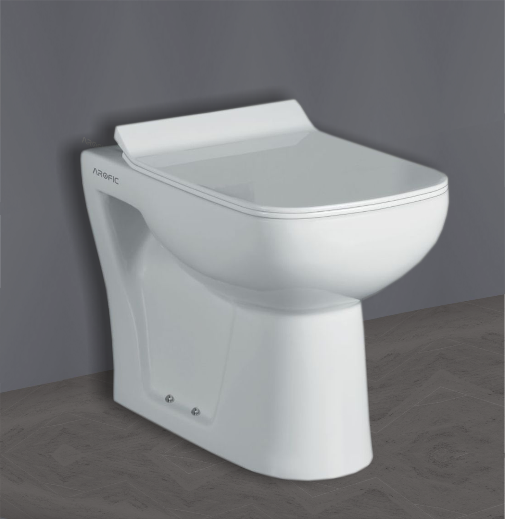 CRYSTAL Floor Mounted Closet – With Soft Close Seat Cover