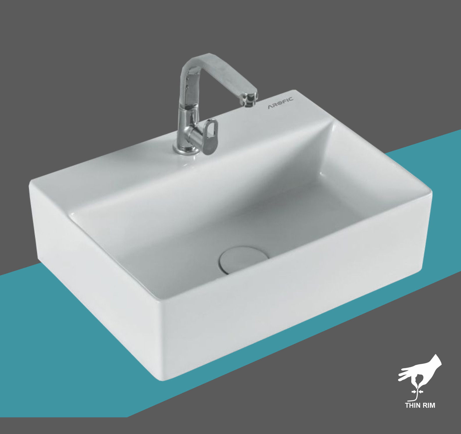 NEPTUNE Table Top Wash Basin – Square Design
