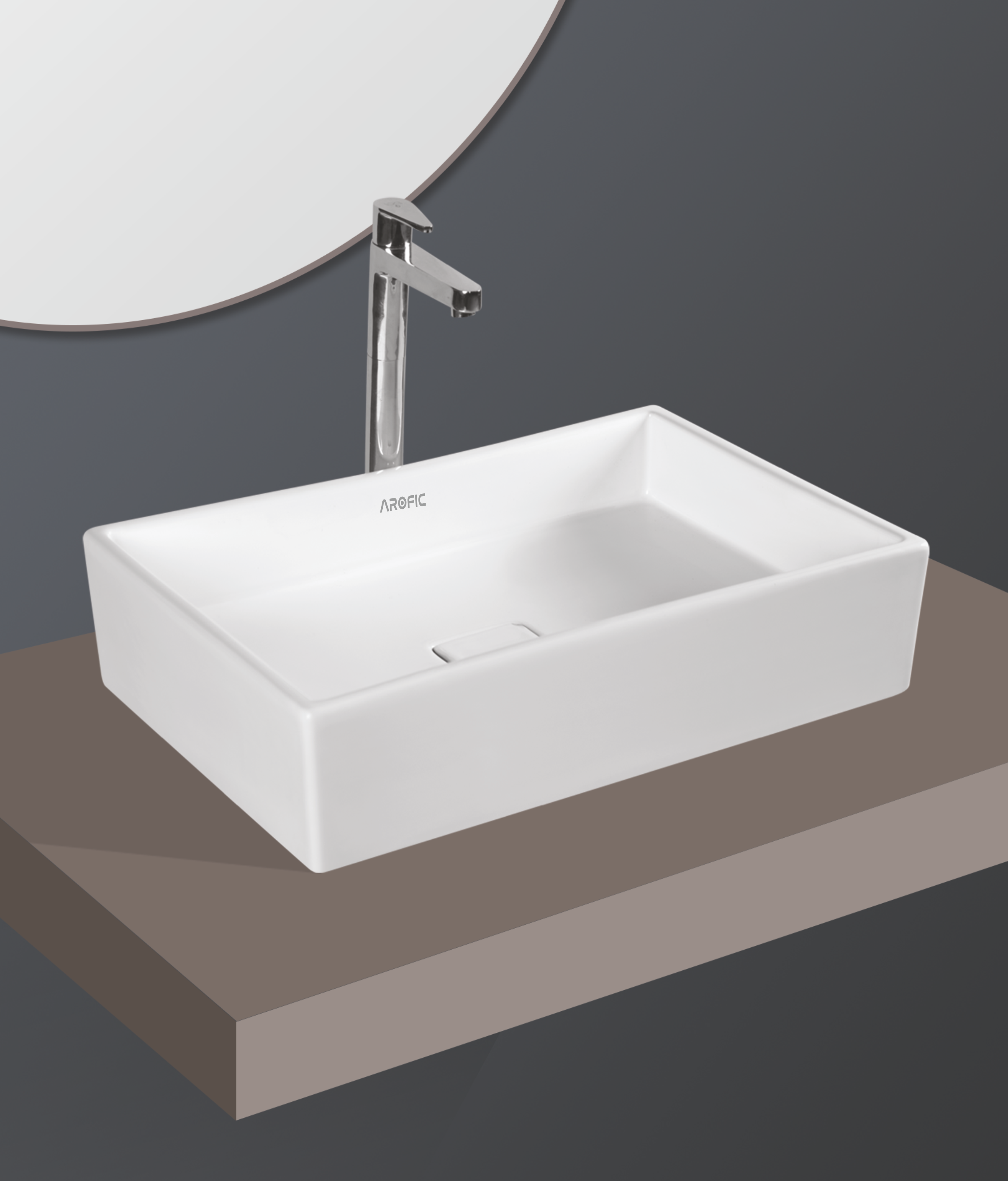 INFINITY Table Top Wash Basin – Rectangular Design