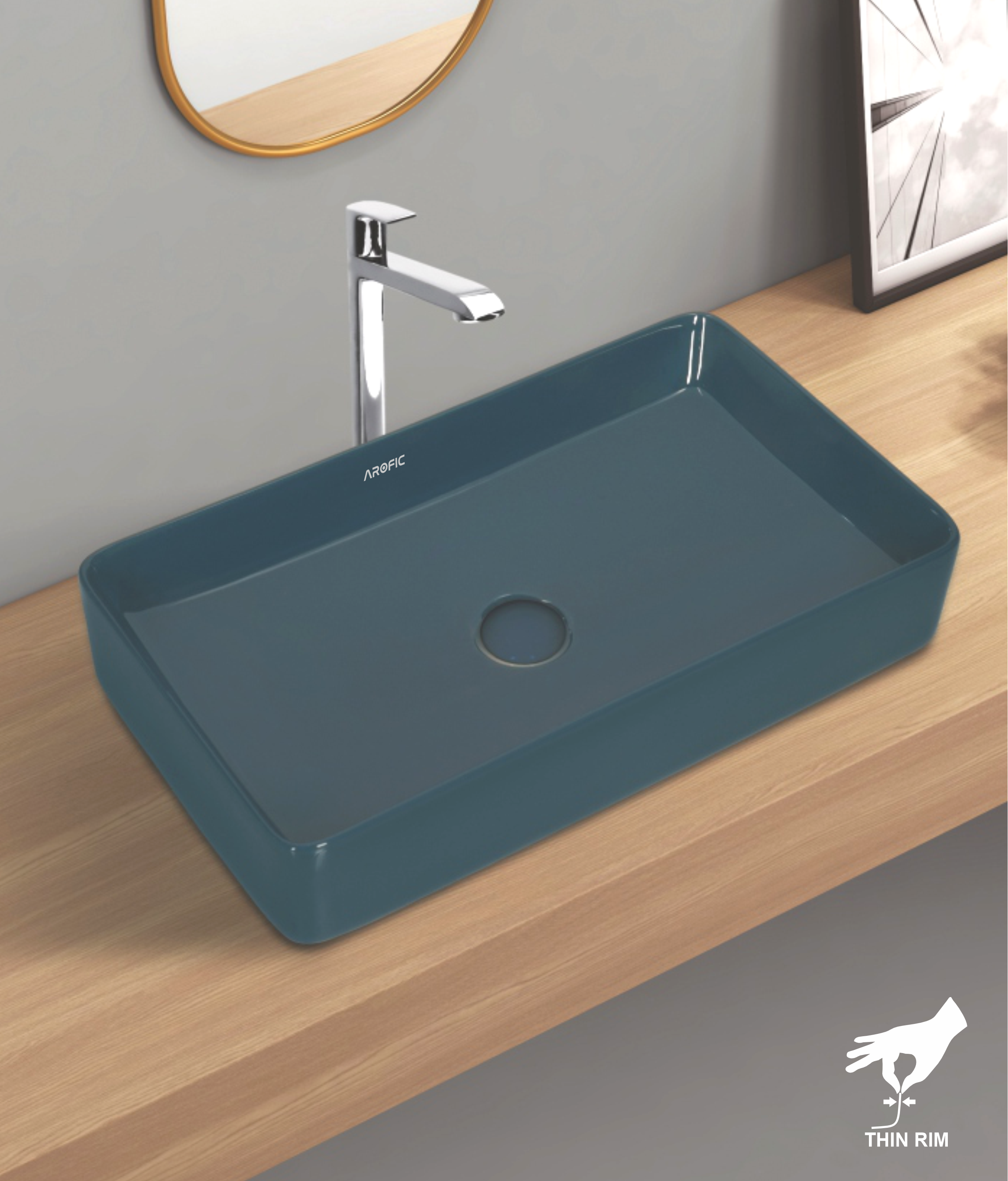 IMPERIAL Table Top Wash Basin – Color Series