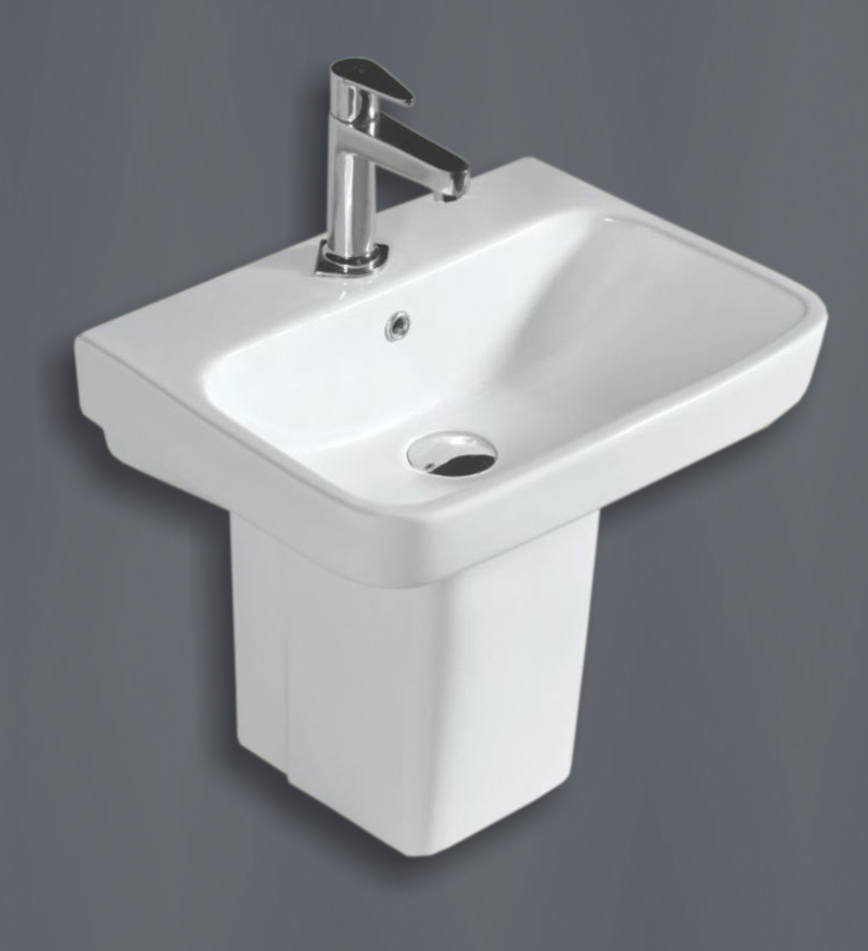 JOY Wash Basin with Half Pedestal