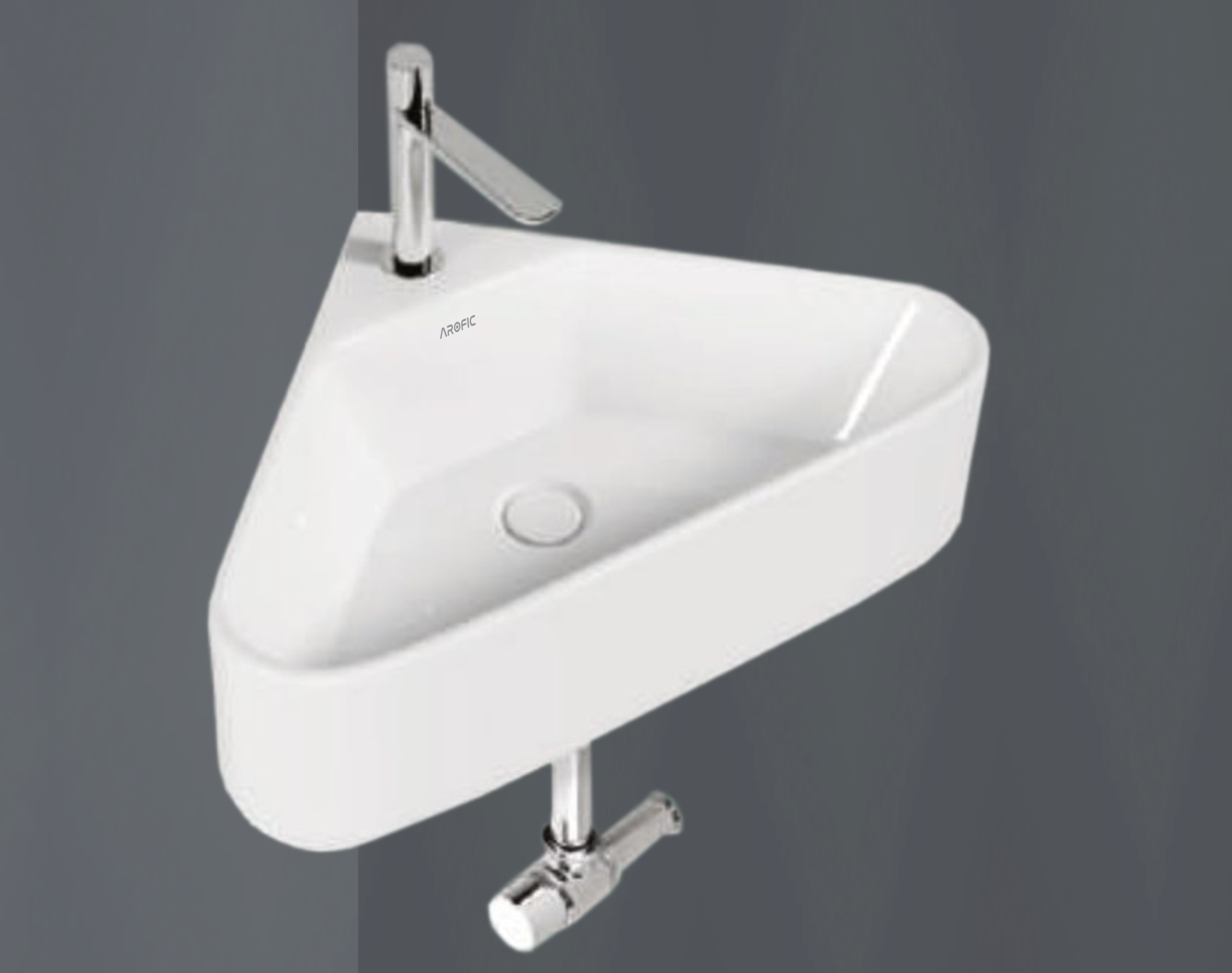TRIO Mini Wash Basin – Compact Corner
